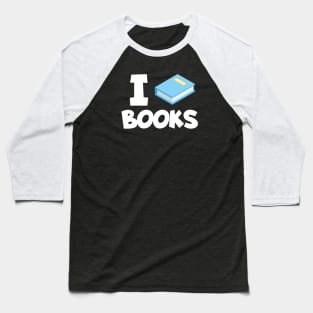 Bookworm i love books Baseball T-Shirt